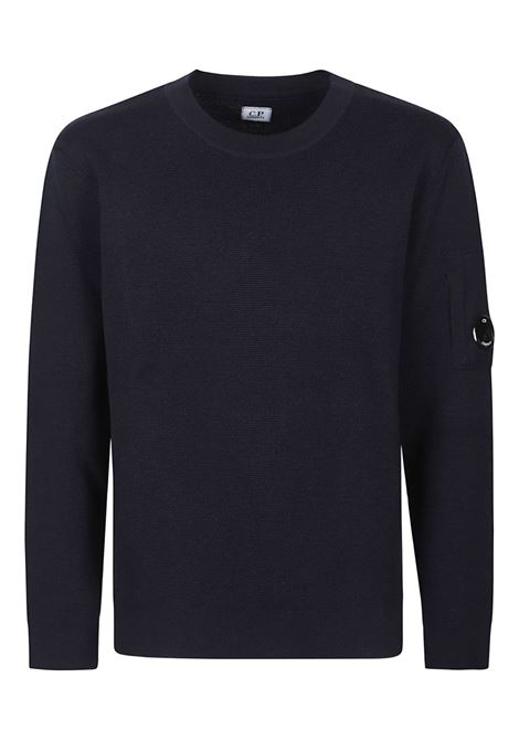 maglione girocollo uomo blu C.P. COMPANY | 19CMKN200A-006595A888